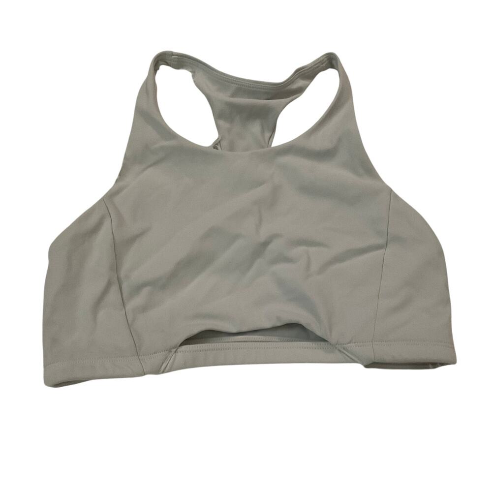 Alphalete Women’s Unpadded Light Grey High Neck Sports Bra